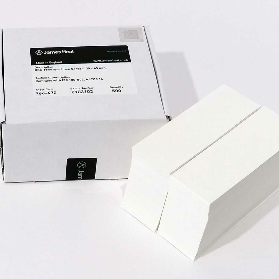 OBA-free Specimen Cards (135x45mm)