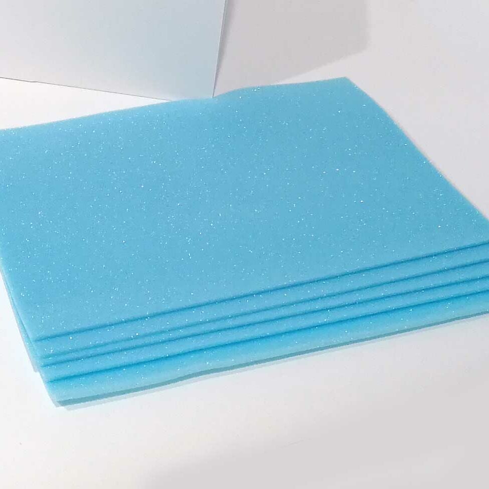 Polyetherurethane Blue Foam (375x250mm)